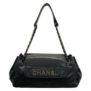 Chanel Black Lambskin Shoulder Bag #306816C25B